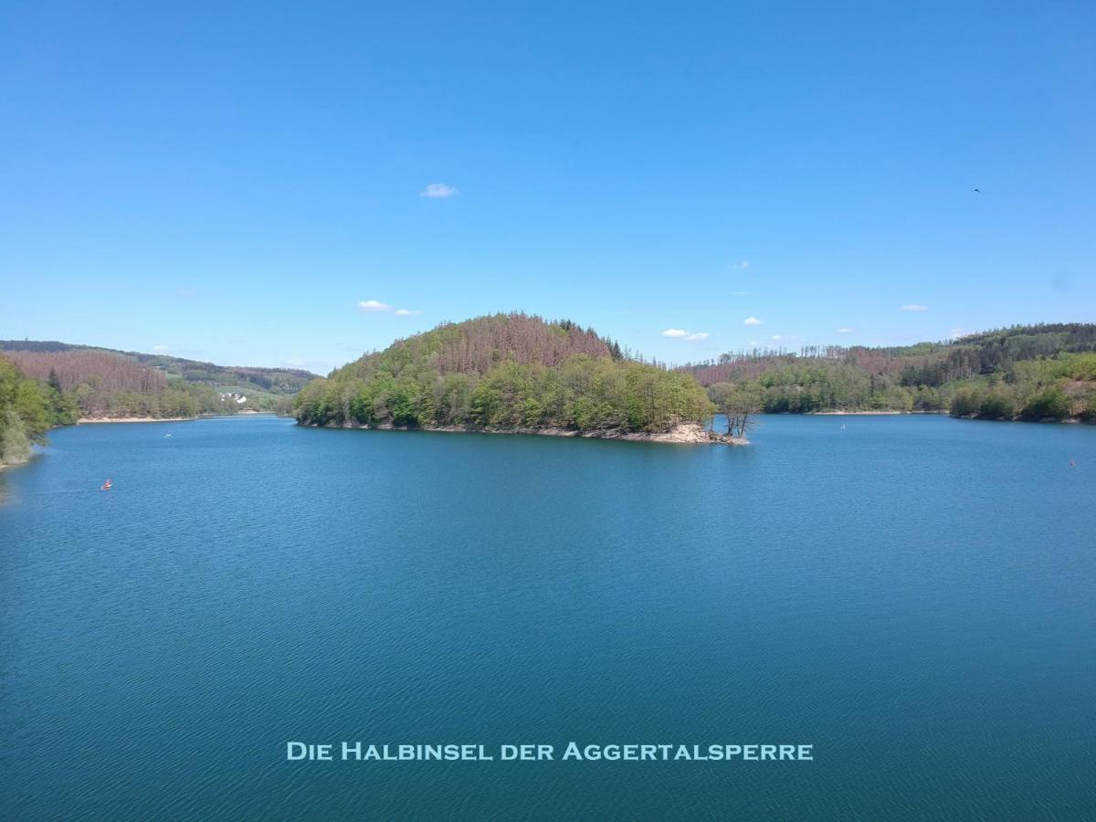 Exklusive Ferienwohnung 'Agger-Blick' Mit Grosser Seeblick-Terrasse & Sauna Gummersbach Kültér fotó