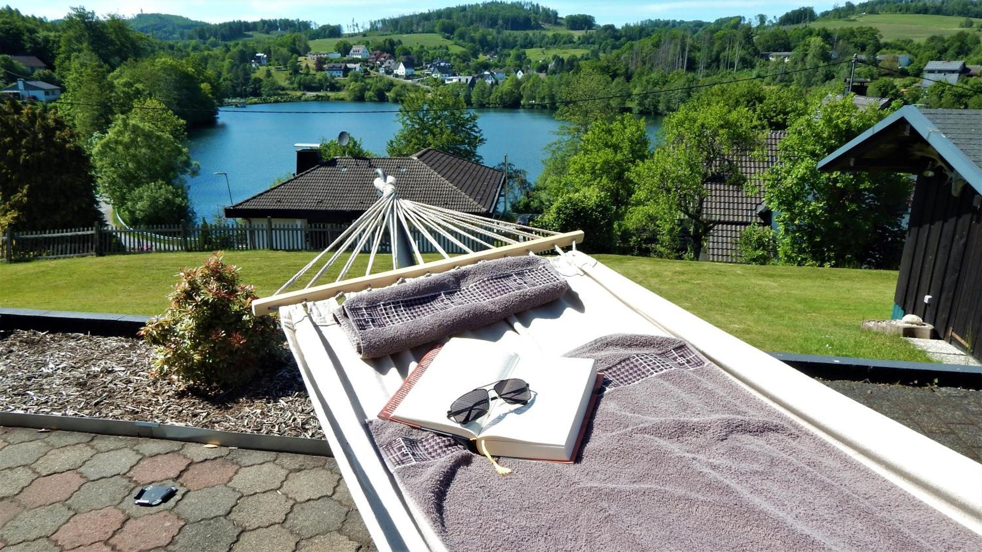 Exklusive Ferienwohnung 'Agger-Blick' Mit Grosser Seeblick-Terrasse & Sauna Gummersbach Kültér fotó